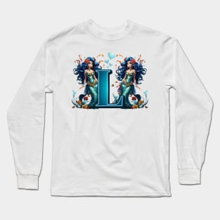 Mermaid Alphabet The Letter L Long Sleeve T-Shirt